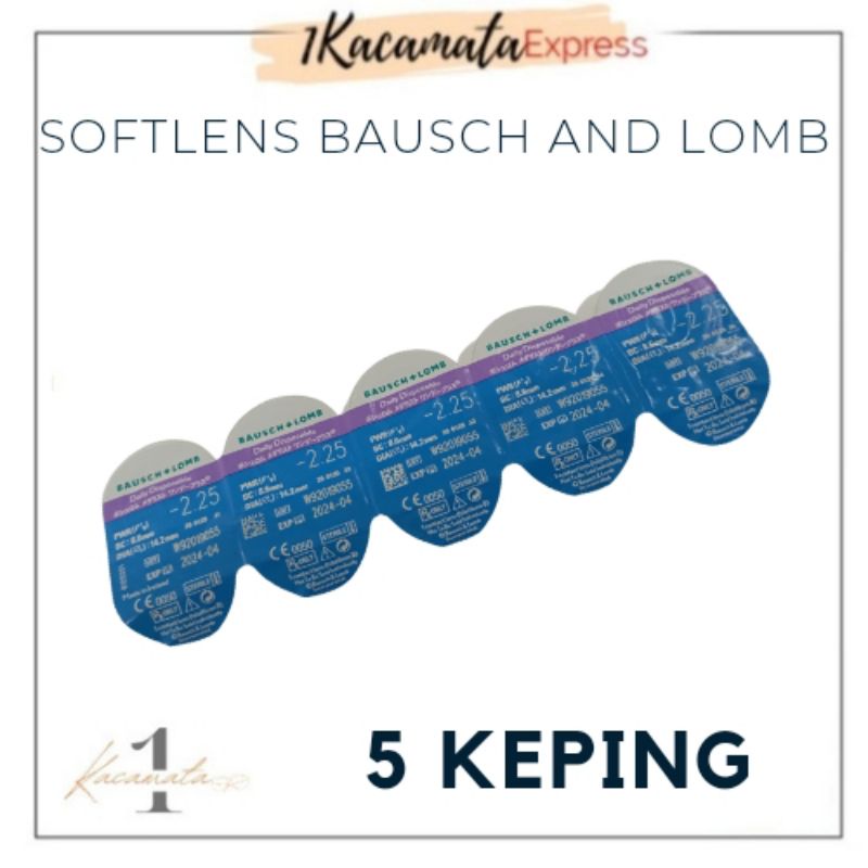 SOFTLENS BENING HARIAN BAUSCH AND LOMB 5 KEPING