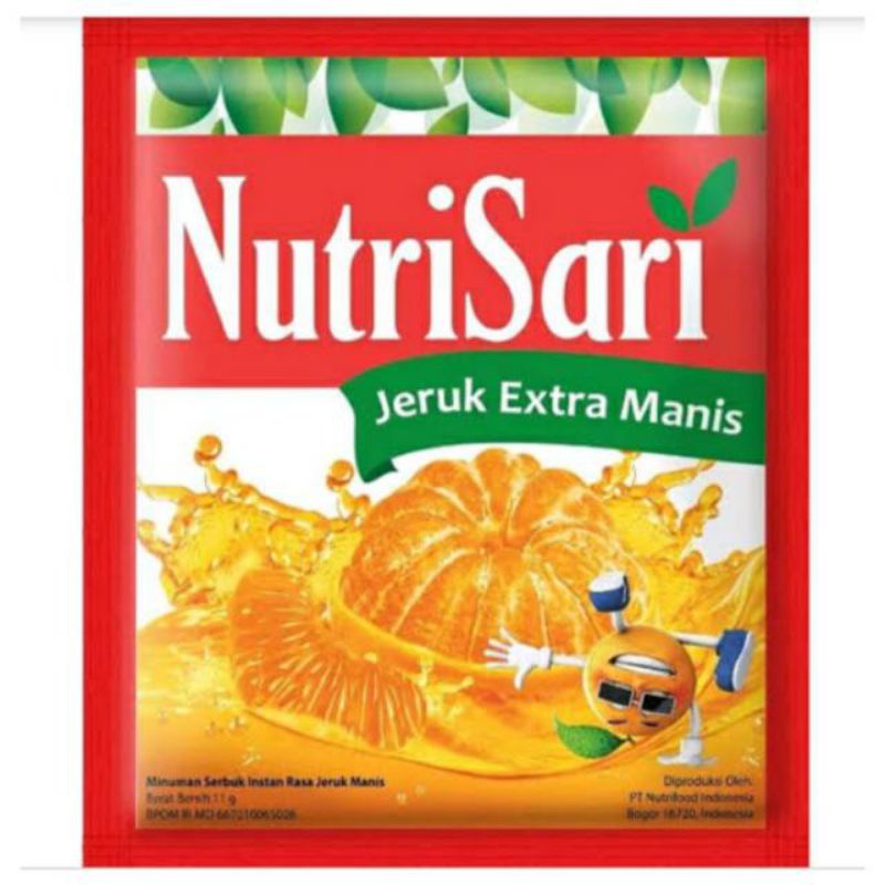 

Nutrisari Jeruk Extra Manis - Minuman Bubuk Instan Renceng 10's