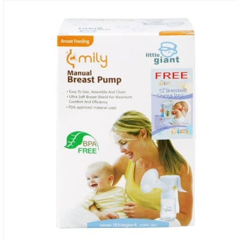 Little Giant Emily Manual Breast Pump Pompa ASI Manual Gratis Kantong Asi LG6960