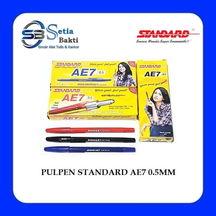 

Sale Pulpen Standard Ae7 0.5Mm ( 12 Pcs ) Gilaa!!!