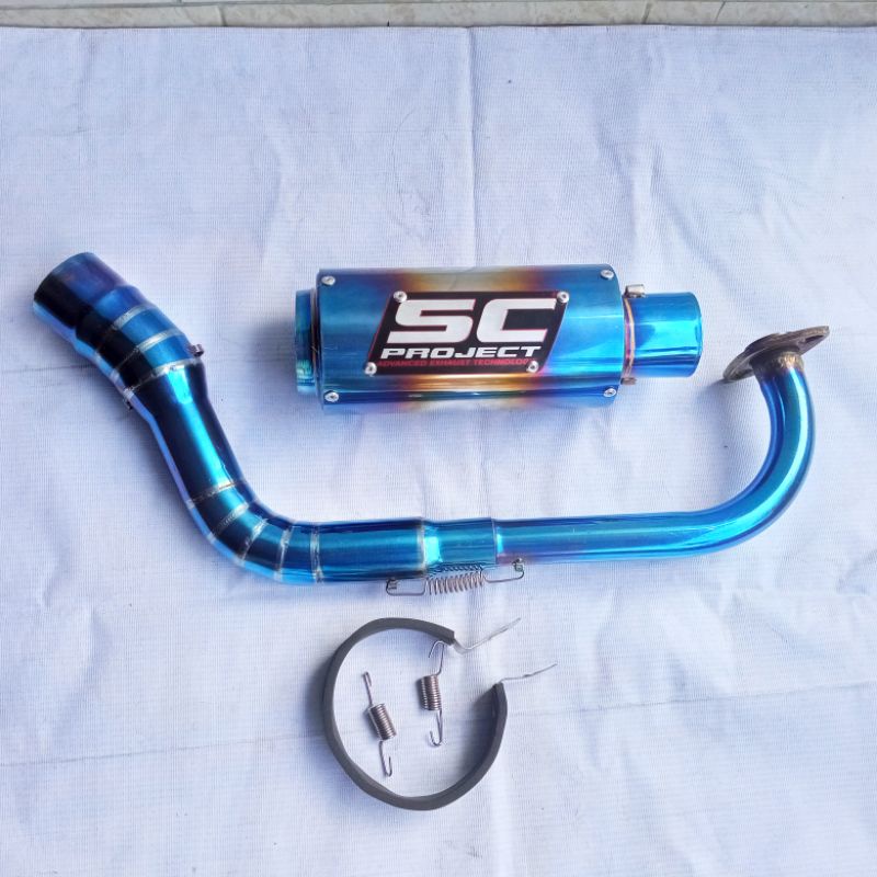 Knalpot Sc project Bluemoon Mio m3 Mio J sporty Nmax Aerox Lexi Fino Soul gt 125