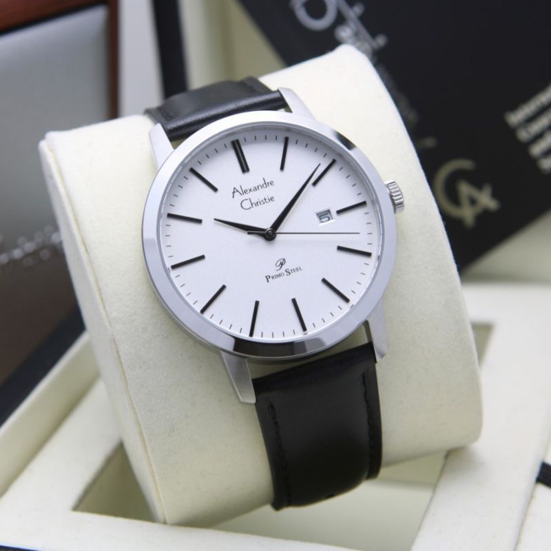 JAM TANGAN PRIA ALEXANDRE CRIST AC1007/ac1007 SILVER BLACK ORIGINAL