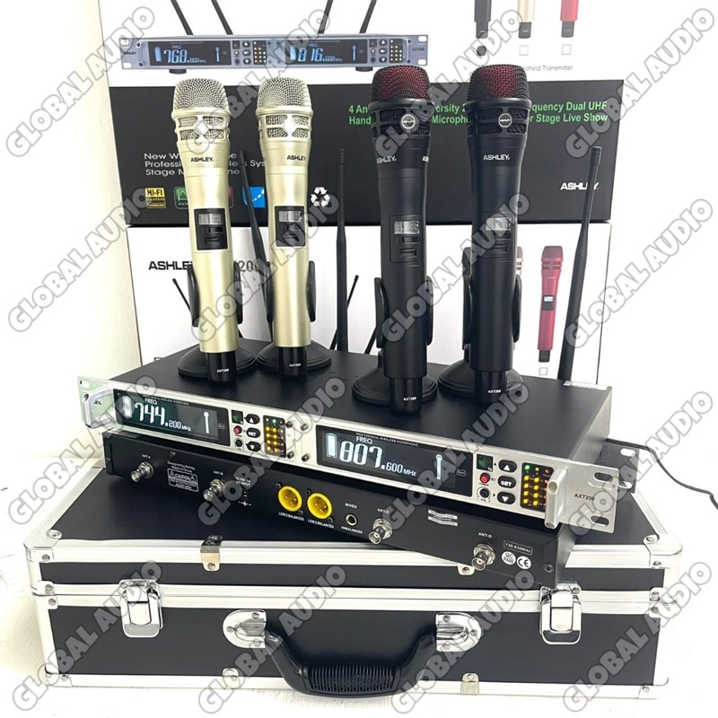 Mic Wireless Ashley AXT200 Free Koper Original Axt 200 Bagus Murah axt200 ( Bisa COD )