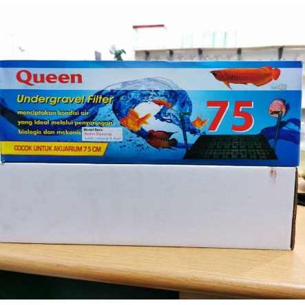 UGF TERMURAH UNDERGRAVEL FILTER 75 CM QUEEN FILTER BAWAH AQUARIUM