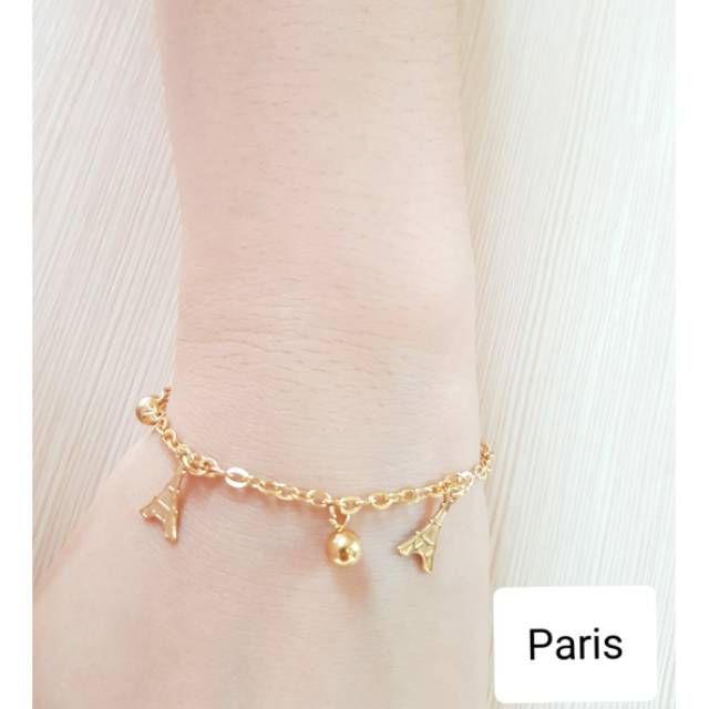 SET Gelang Tangan Kaki Titanium Paris