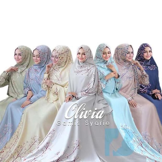 Baju Muslim Wanita Gamis Syari Pesta Maxi Dres Olivia Maxmara Terbaru