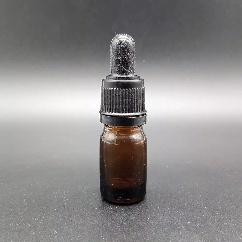 [minim 20pcs] Botol Pipet Kaca 10ml Coklat Tebal Ring Segel Hitam
