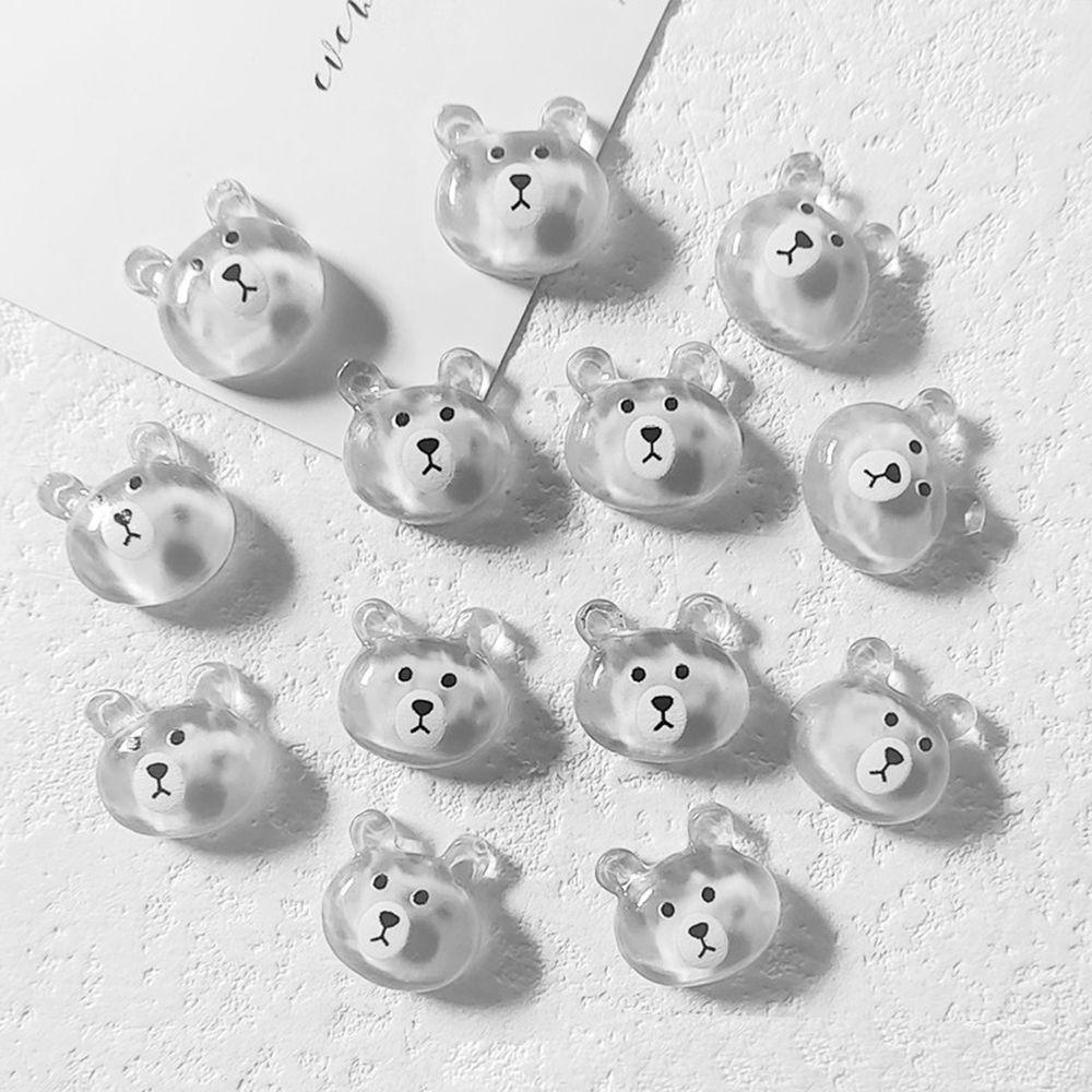 MXBEAUTY Paku Charms Candy Color Handmade Nail Beauty DIY Manicure Aksesoris Bear 3D Dekorasi Kuku