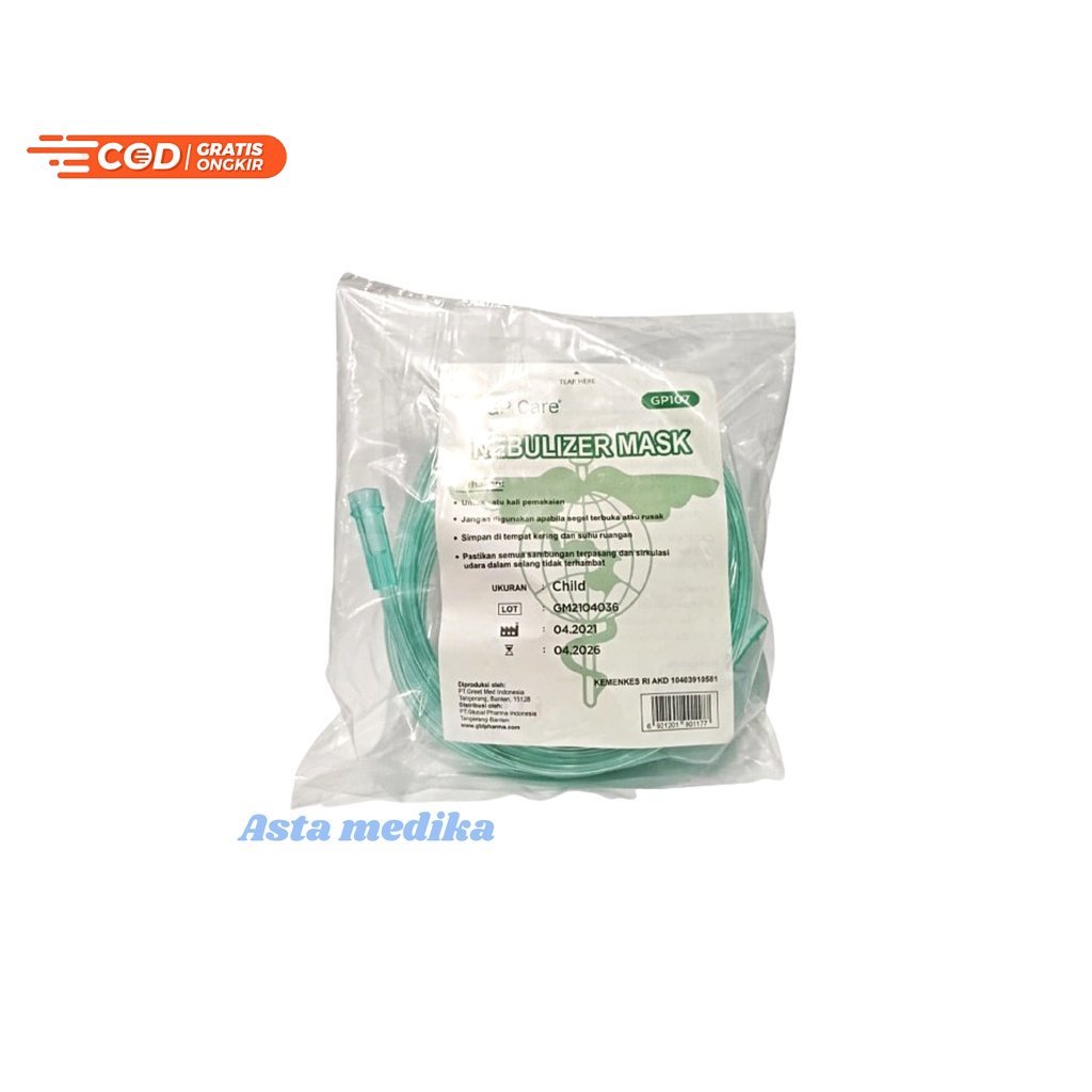 Nebulizer Mask Set GP Care Anak Masker Uap CosmoMasker Nebulizer Anak GP CARE Nebulizer Mask Child GP CARE