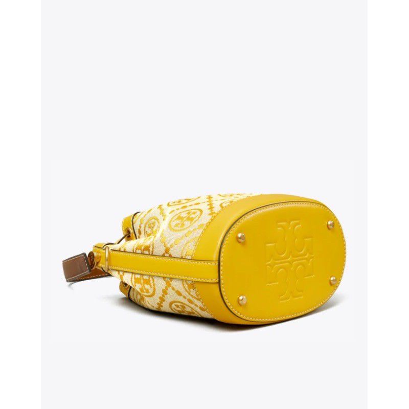 Tory Burch T Monogram Jacquard  Bucket Bag