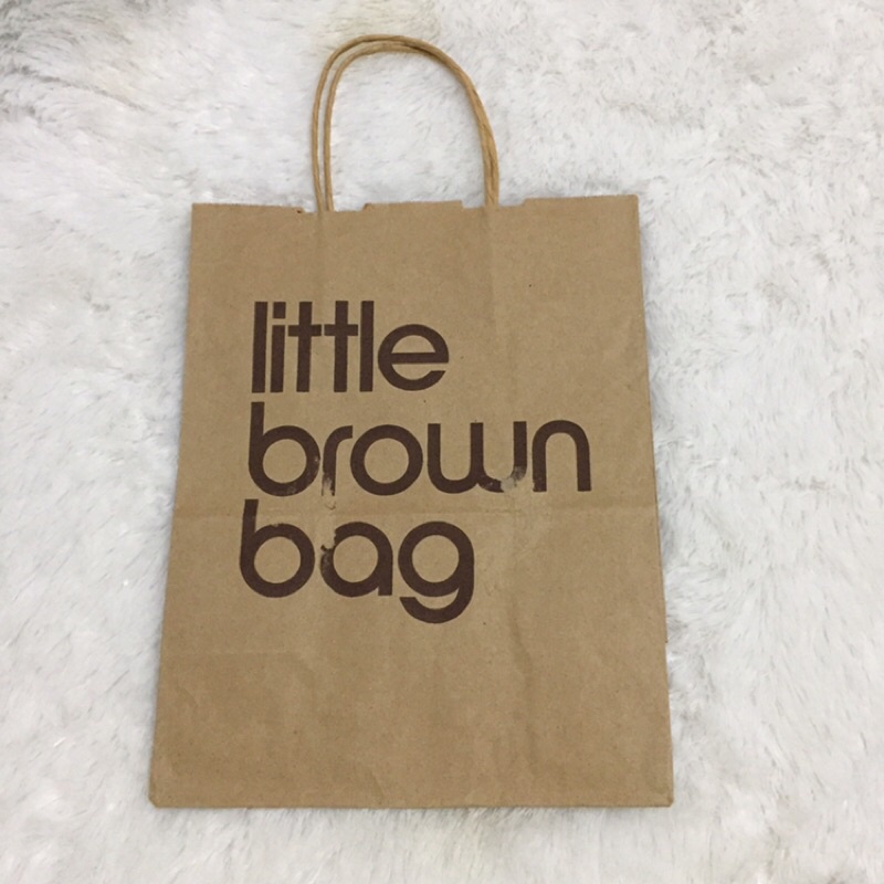 

Bloomingsdale USA New York Original Signature Little Brown Bag Paperbag Shopping Bag