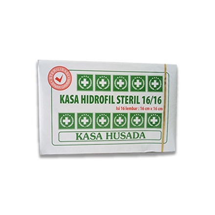 KASA HIDROFIL STERIL MURAH KASA HUSADA / KASA HEXA HUSADA 16X16cm