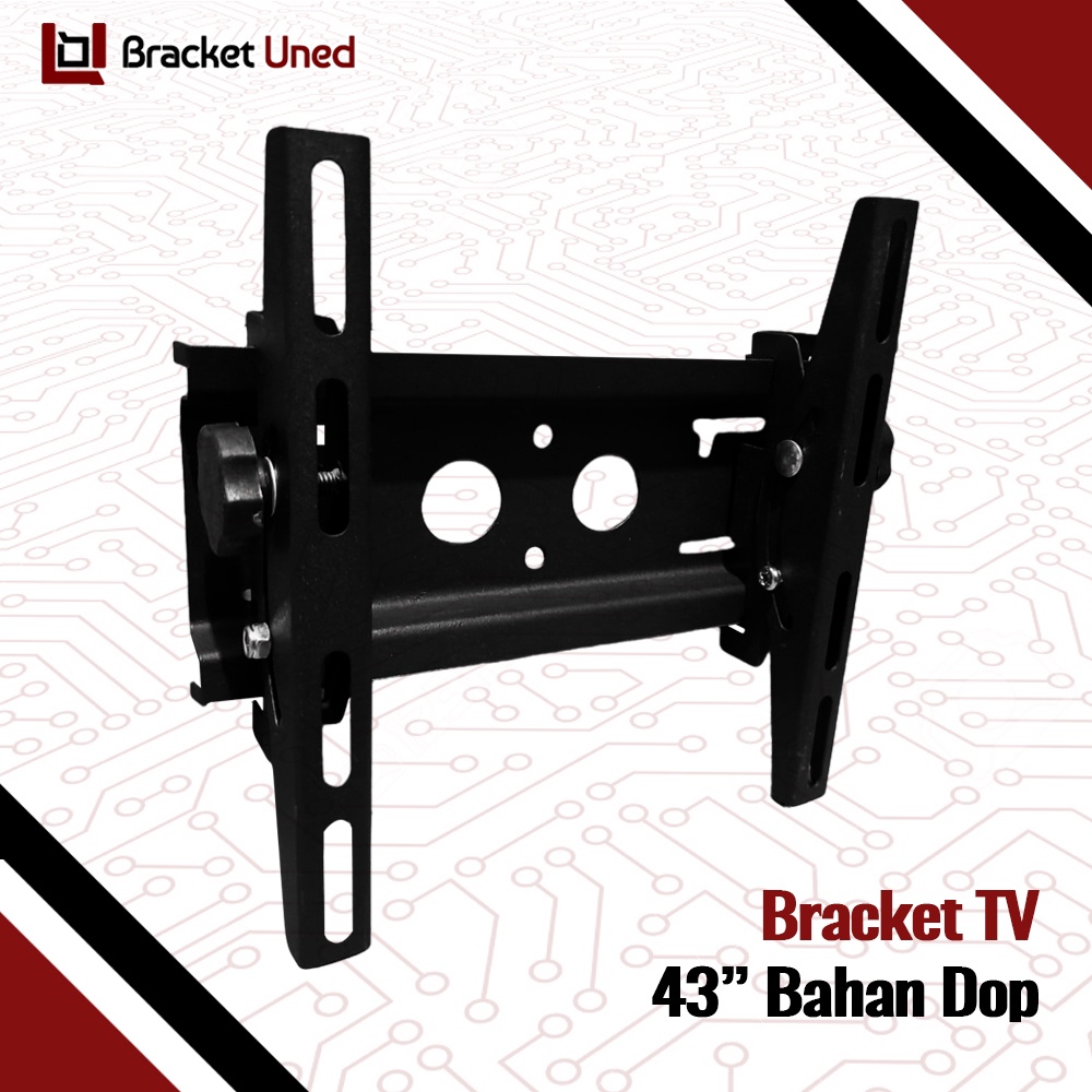 Breket Braket Bracket TV 40 32 42 43 24 Inch Bisa Nunduk Dangak Semua Merk 14 - 43 New Model Premium