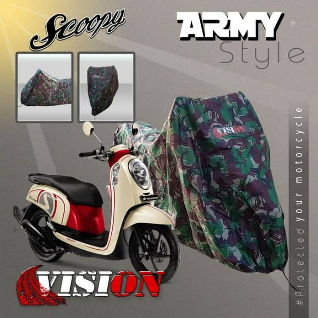 COVER MOTOR ARMY LOOKS + VISION ORIGINAL