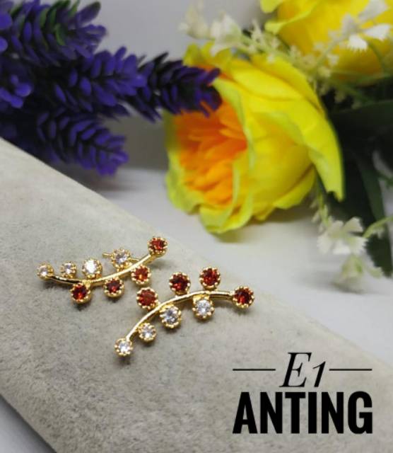 Xuping anting lapis emas 24k 2704f