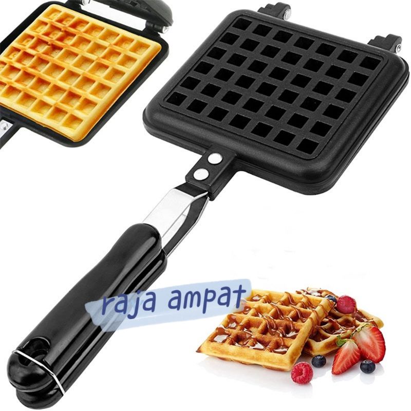 Cetakan kue Waffle Croffle Maker - Tempat buat Wafel Roti Donat Croissant Anti Lengket Marble coated belgian - Alat Mesin croffel crofel waffel