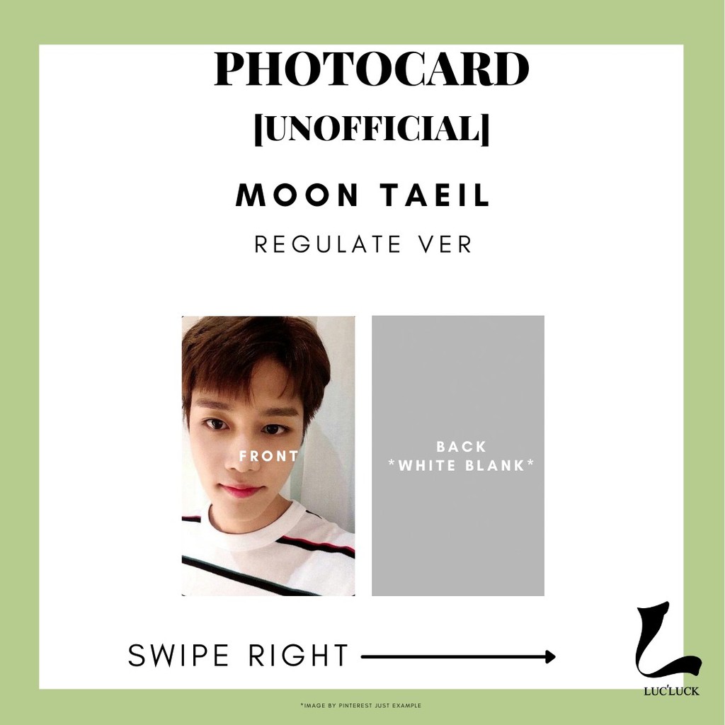 PHOTOCARD[unofficial] MOON TAEIL REGULATE VER