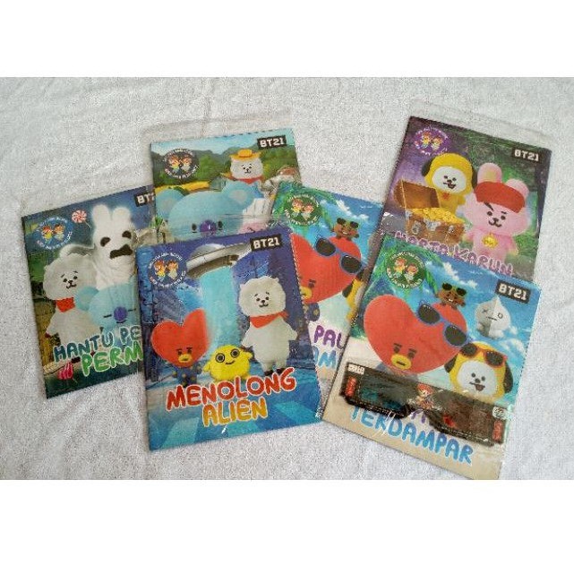 BTS BT21 BUKU CERITA / KOMIK 3D + KACAMATA 3D