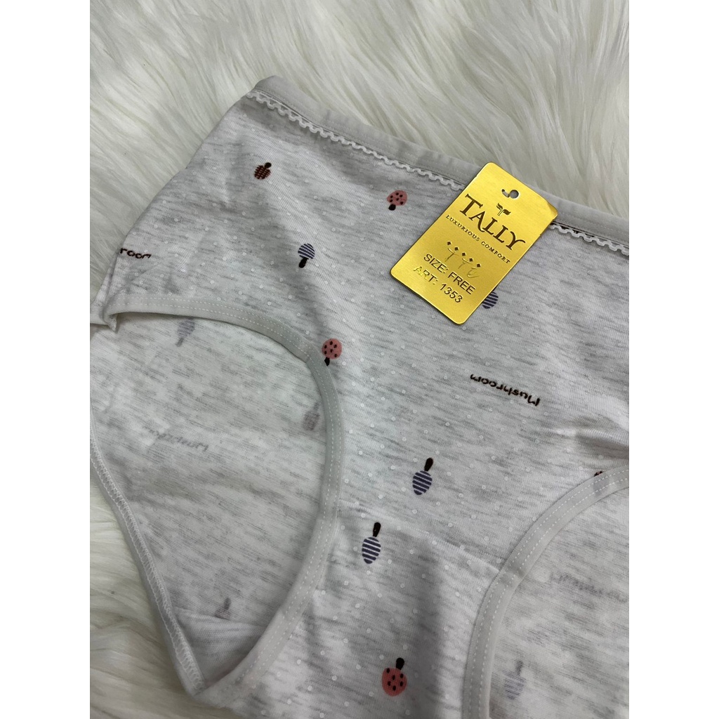 TALLY CD CELANA DALAM DEWASA / REMAJA 1353 I FREE SIZE | FIT XL | BAHAN KATUN TALLY 1353- CD CELANA DALAM REMAJA PEREMPUANCD KATUN TALLY 1353 CELANA DALAM REMAJA / DEWASA -ara98store