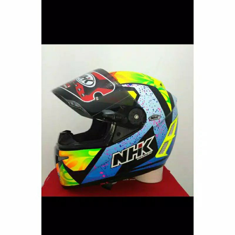 HELM NHK TERMINATOR T D-DRING ULTRA WINTER BLACK/BLUE+PINLOCK