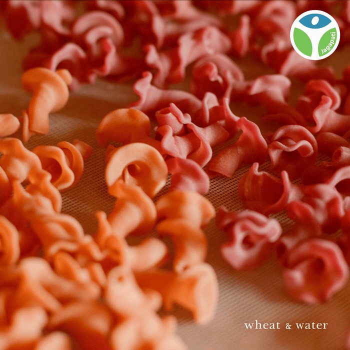 

pasta-aneka- wheat & water - gigli rainbow mix per 450gr - healthy pasta - organik -aneka-pasta.