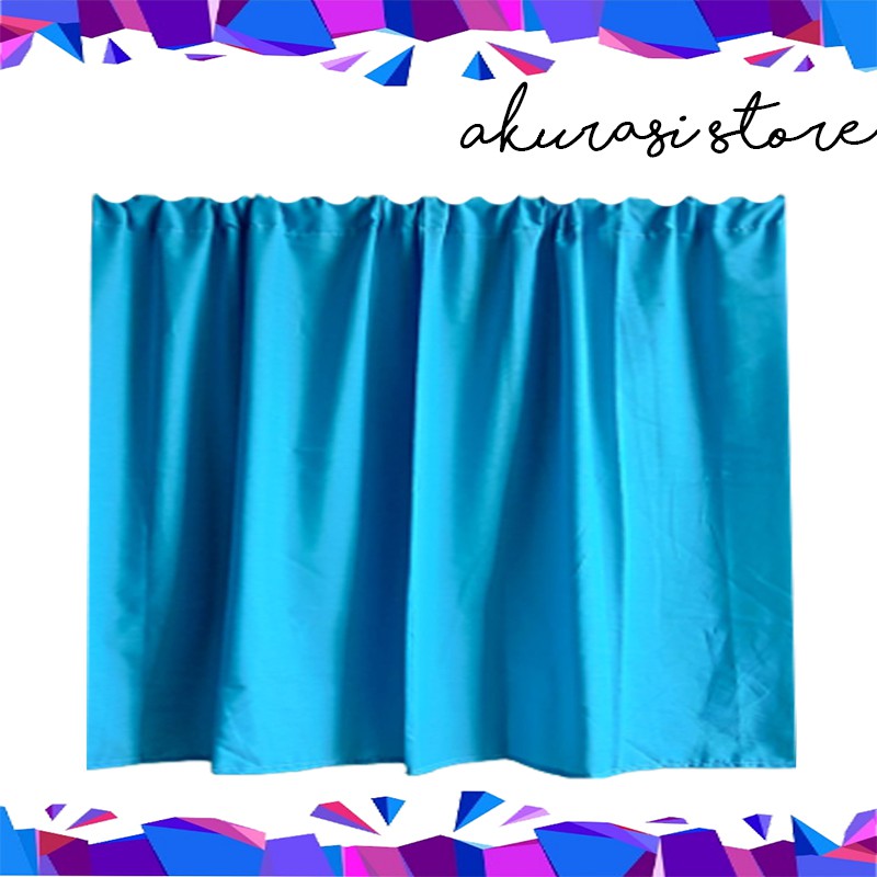 Gorden kolong dapur korden kolong dapur  hordeng kolong dapur shabicic motif polos