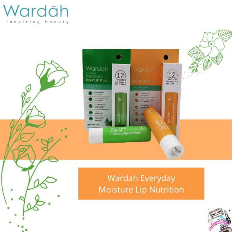 ☃Cutezz_Ching1☃Wardah Everyday Moisture Lip Nutrition 4g