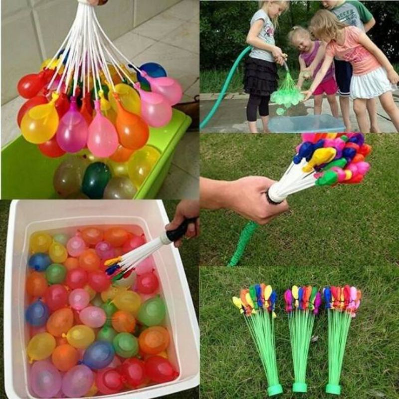 Mainan Balon air untuk tempur ( water ballons ) 111pc in 60 seconds!