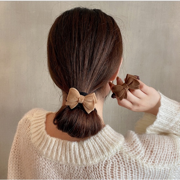 IKAT RAMBUT WANITA KOREA RETRO BENTUK PITA AKSESORIS KUNCIRAN RAMBUT PEREMPUAN IMPORT AK79
