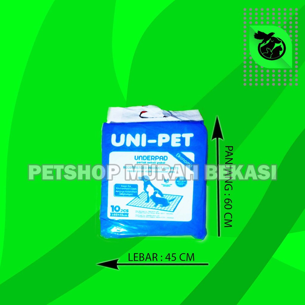 Uni Pet Underpad Alas Pipis Poop Kucing anjing Perlak Hewan