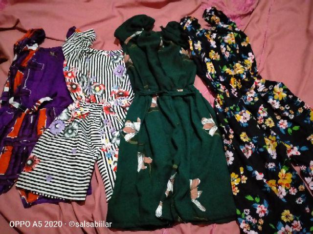 Jumsuit Pendek Batik Anak, Baju Anak Tk-sd Kekinian Murah