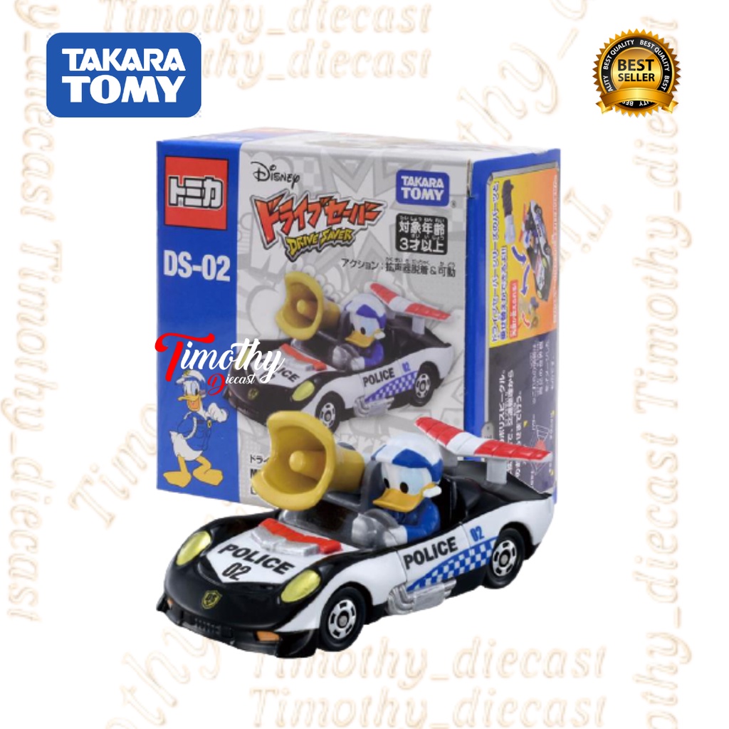 Tomica Disney Drive Saver DS02 Megahorn Police Donald Duck Takara Tomy
