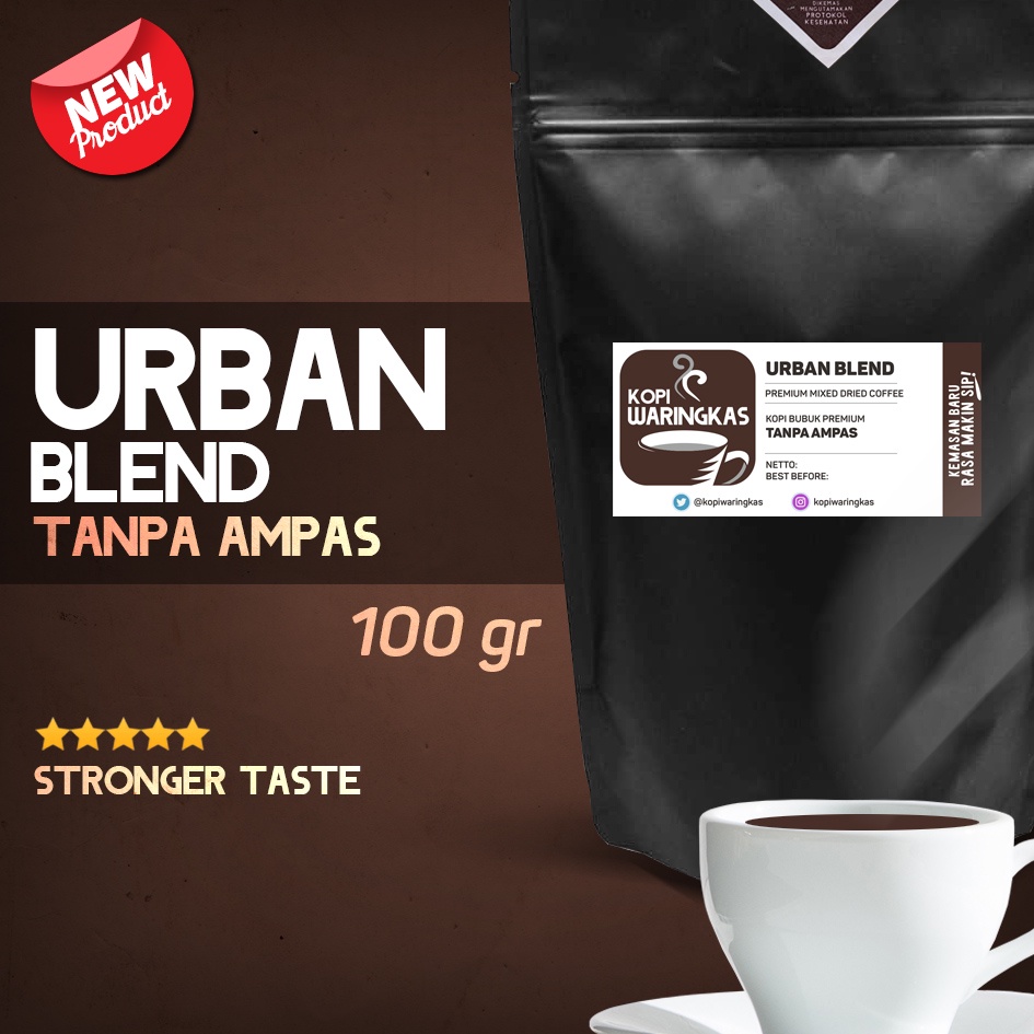 Kopi Waringkas | URBAN BLEND 100 gr | Kopi Bubuk Premium Tanpa Ampas