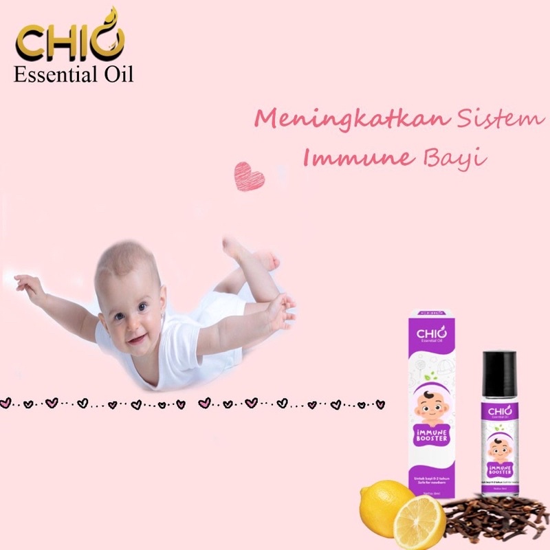 Chio Essential Baby Oil Minyak Aromaterapi Bayi Anak Newborn Roll On Flu Pilek Demam Sakit Perut Kembung Tantrum Tumbuh Gigi