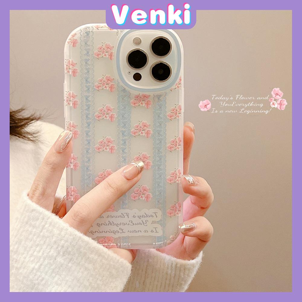 iPhone Case Silicone Soft Case Clear Case TPU Airbag Shockproof Full Coverage Protection Camera Lace Floral For iPhone 13 Pro Max iPhone 12 Pro Max iPhone 11 iPhone 7 Plus