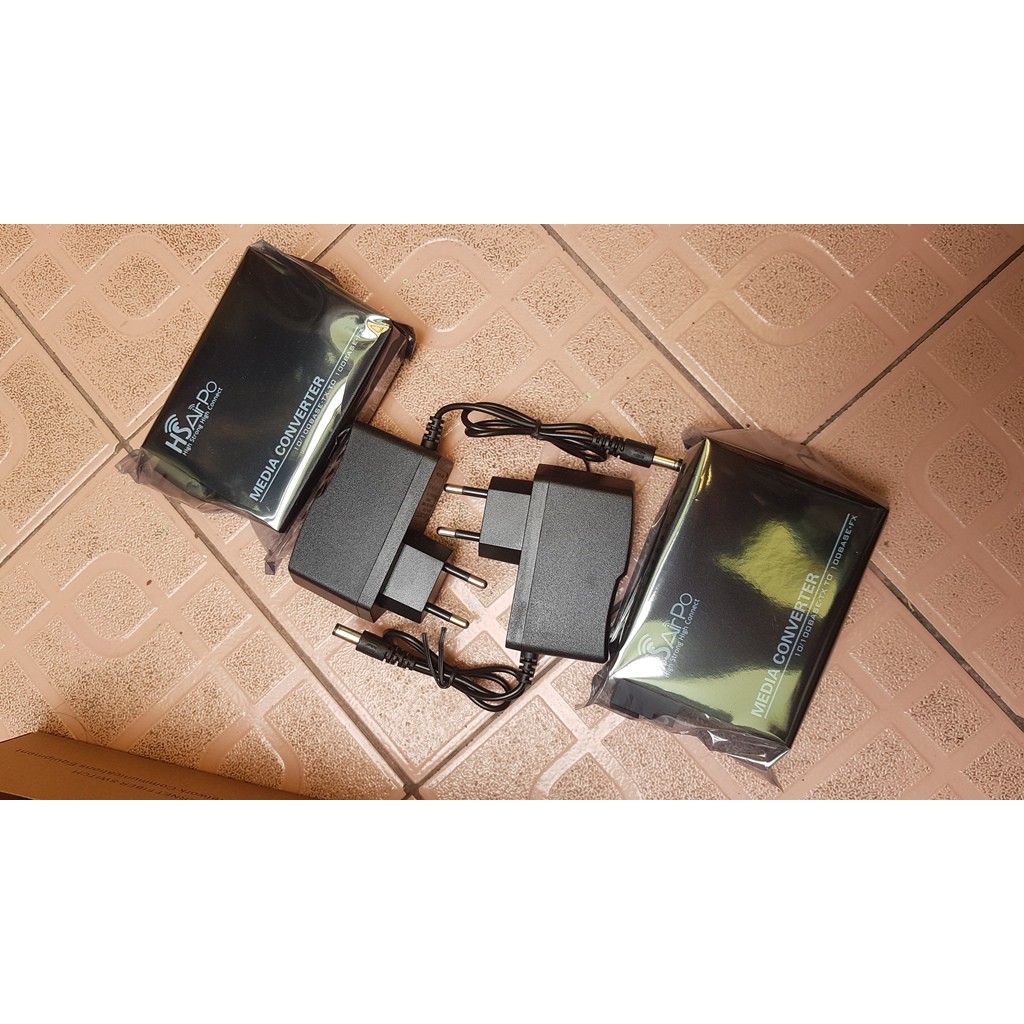 HSAirpo CM200 A B Media Converter Sepasang 1 FO 1 ETH 10/100