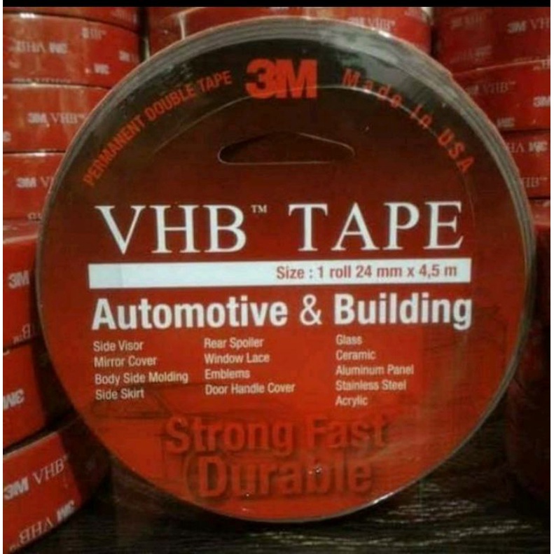 

Double Tape Busa 3M VHB 24MM x 4.5M Foam Tape Original