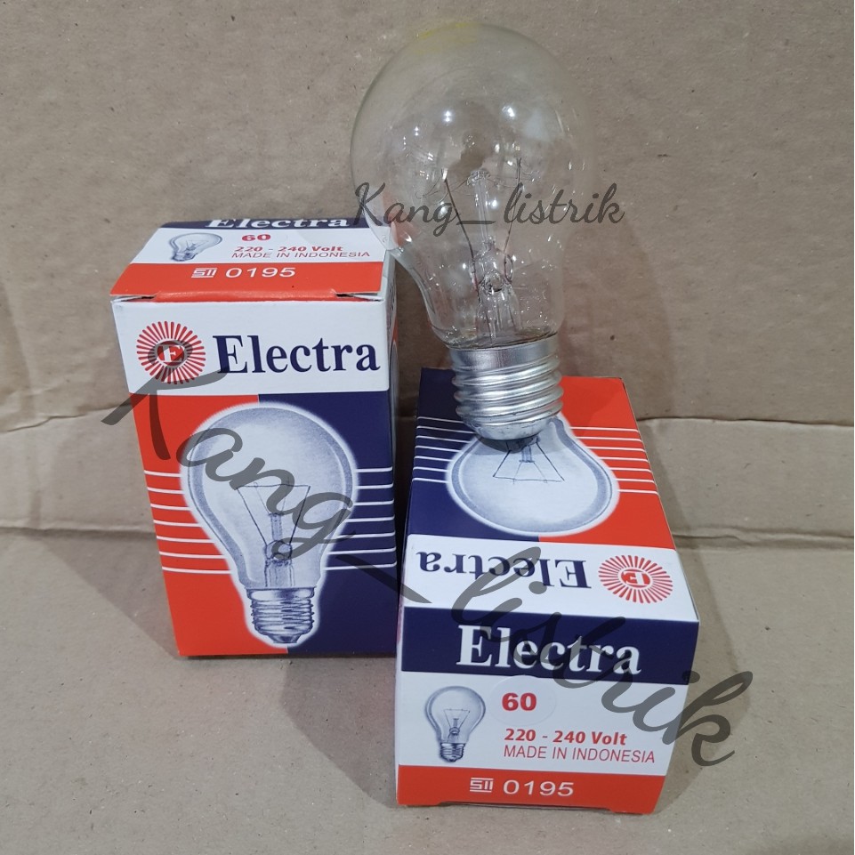 Lampu Pijar Electra 60W / Lampu Bohlam Pijar Electra