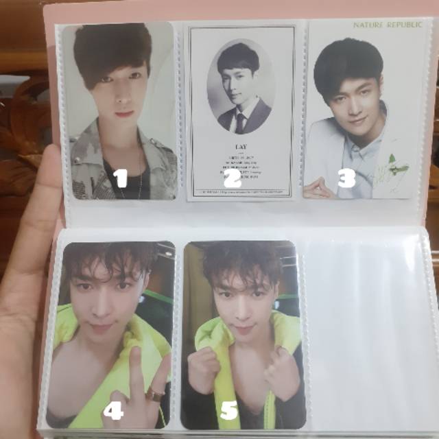 EXO LAY ZHANG YIXING OFFICIAL PHOTOCARD
