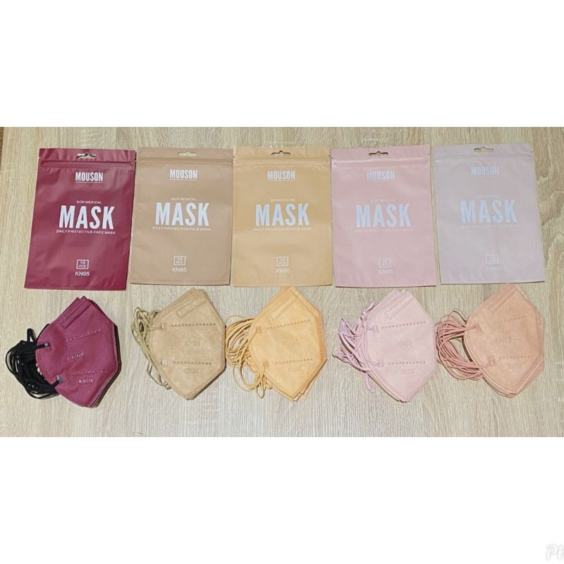 masker mouson kn95 5ply warna tali senada