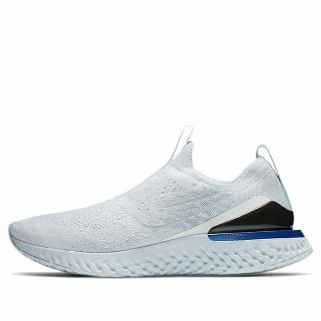 nike phantom react blue and white