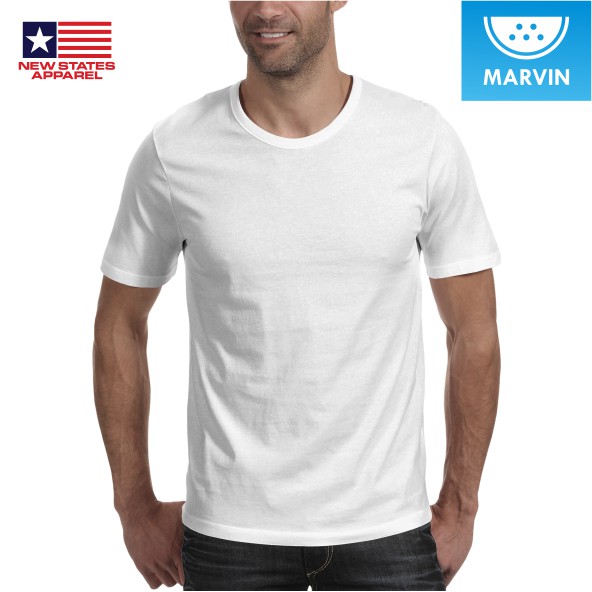 Kaos Polos NSA Putih 24s pod print on demand satuan new states apparel