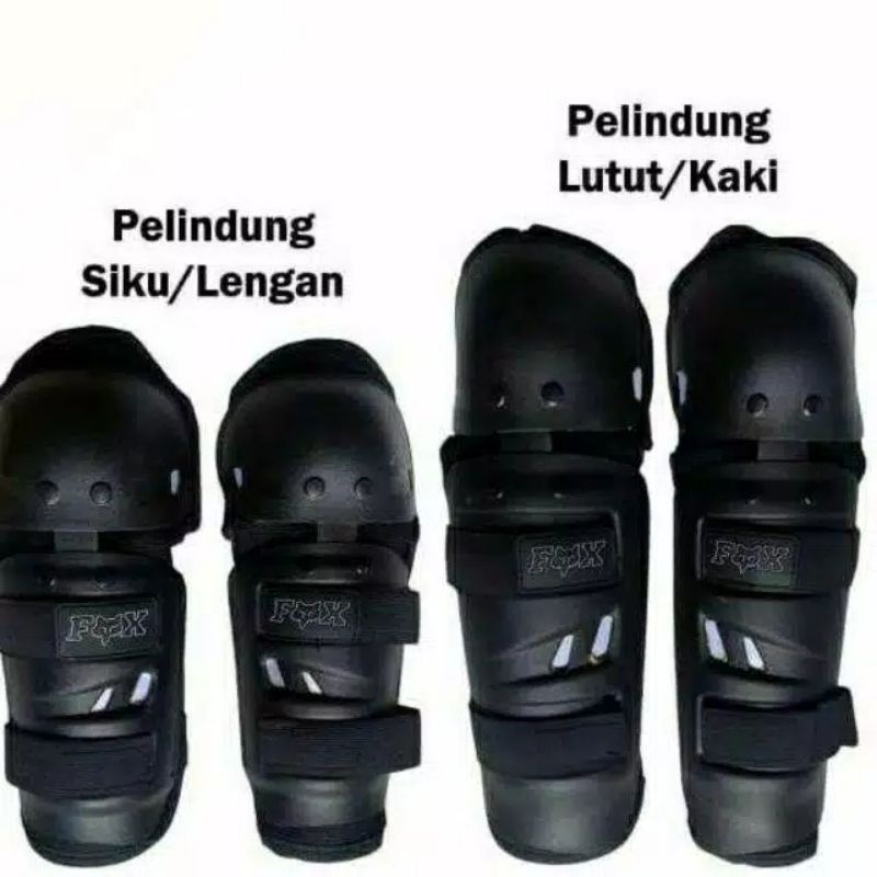 Decker Dekker besi stanlies pelindung lutut/ siku 1 set polistport