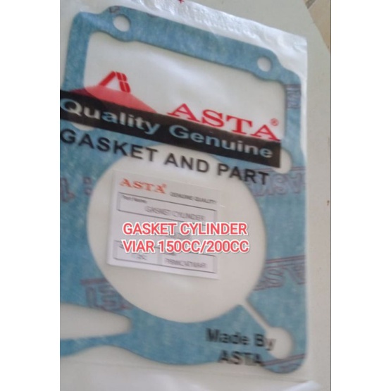 PAKING GASKET BLOK BORING SEKER BAWAH VIAR 150/200CC GASKET CYLINDER