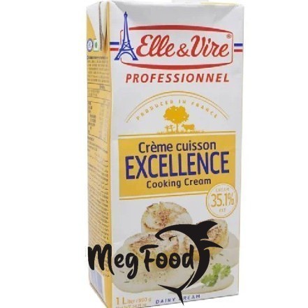 

Elle & Vire Creme Cuisson Excellence Cooking Cream 1L | Krim Elle vire