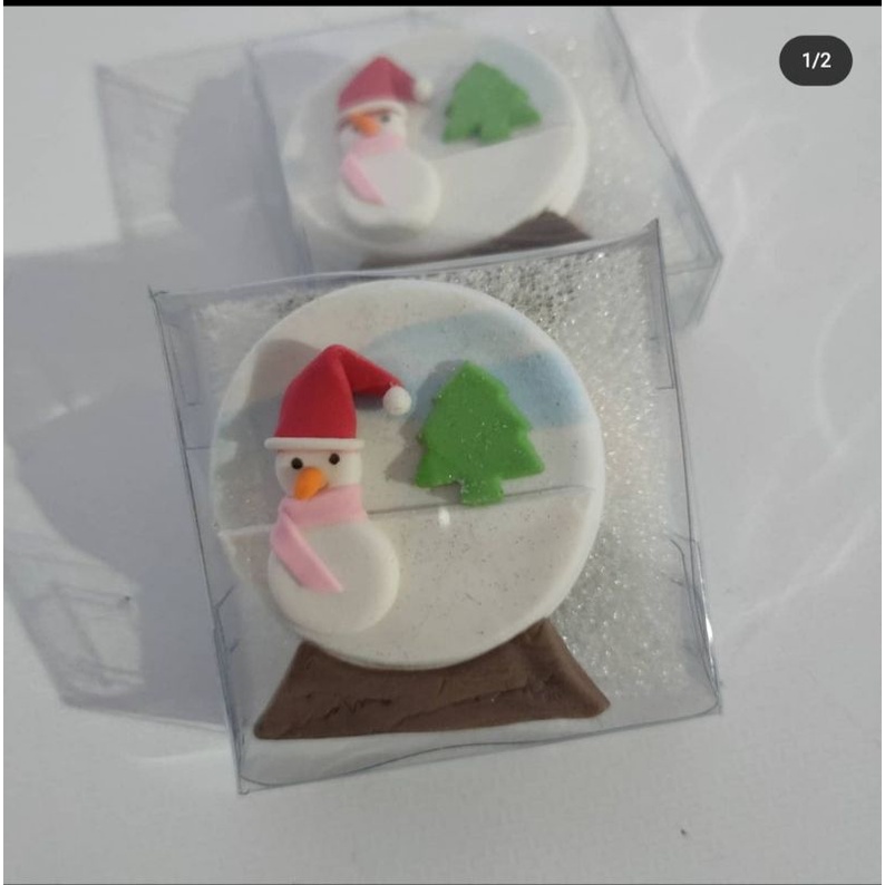 Clay natal isi 2 pcs snowman