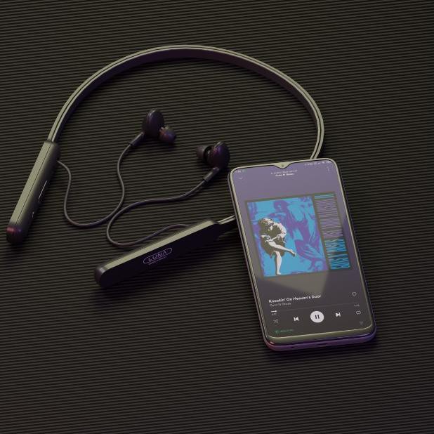 Luna Wireless Earphone BT Neckband Magnetic Earbuds Deep Bass Noise Cancellation PD-L3