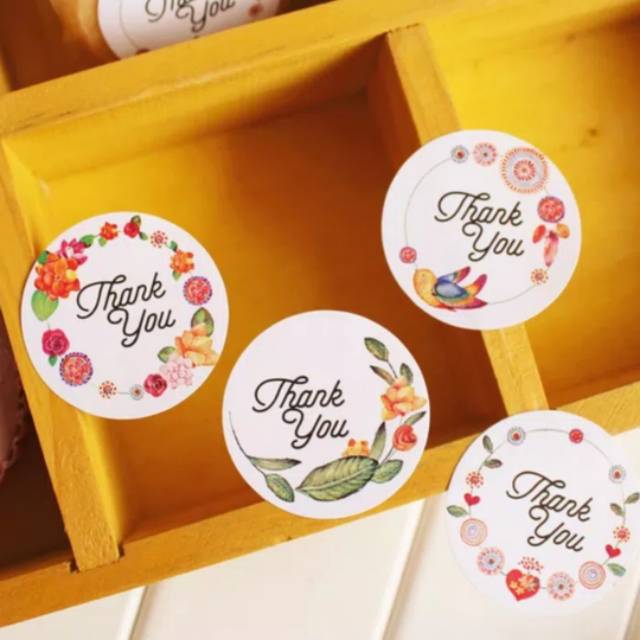 

Sticker Thank You / Label Kemasan kue dan souvenir