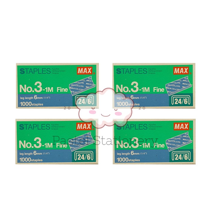 

Refill Staples Max No. 3 - Isi Hekter Stapler Stepler Jepretan Besar 24/6