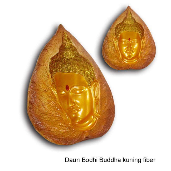 Rupang / Patung / Arca Daun Bodhi Buddha Fiber